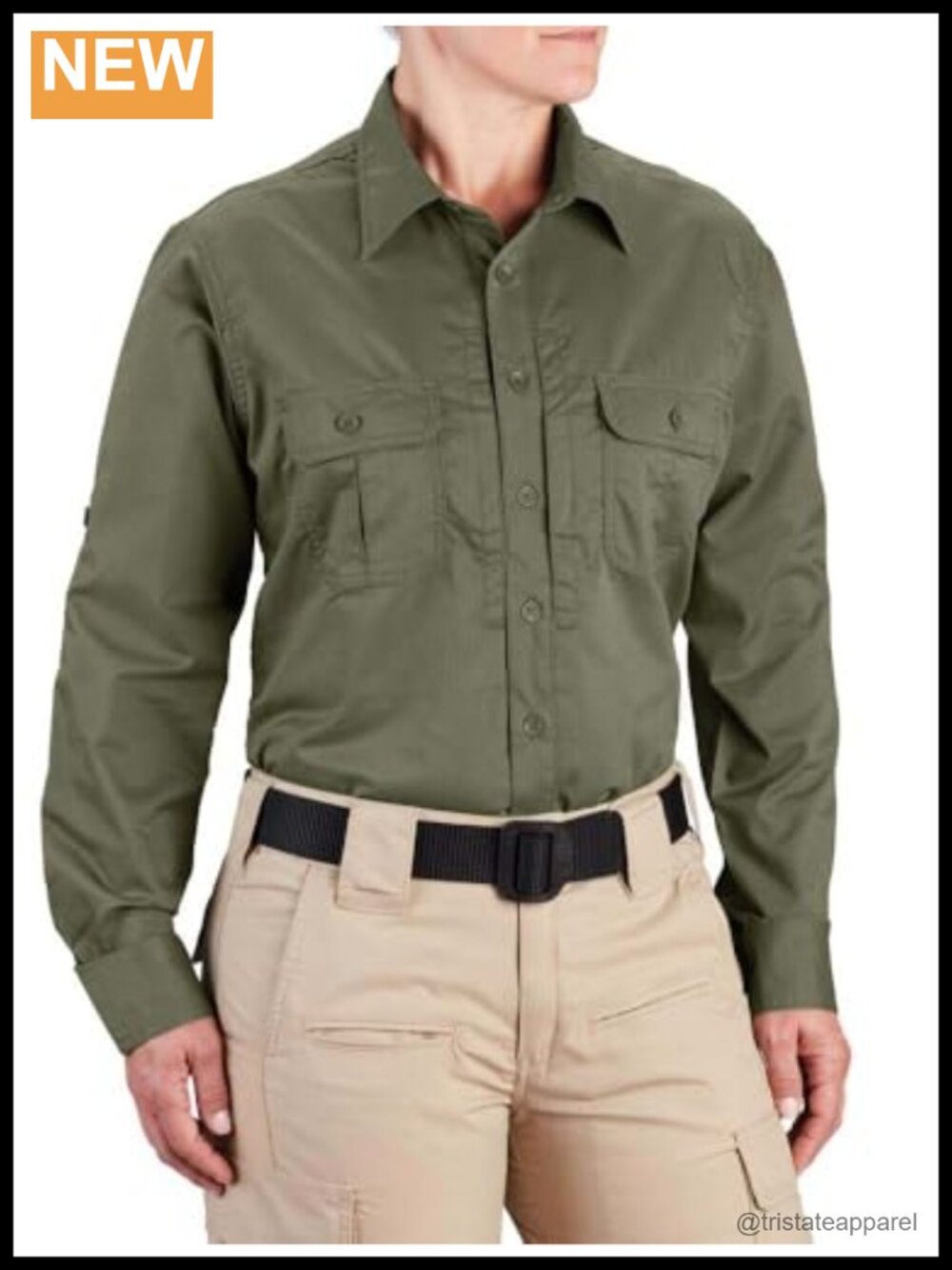 Women's Long Sleeve Performance Shirt with Teflon Finish